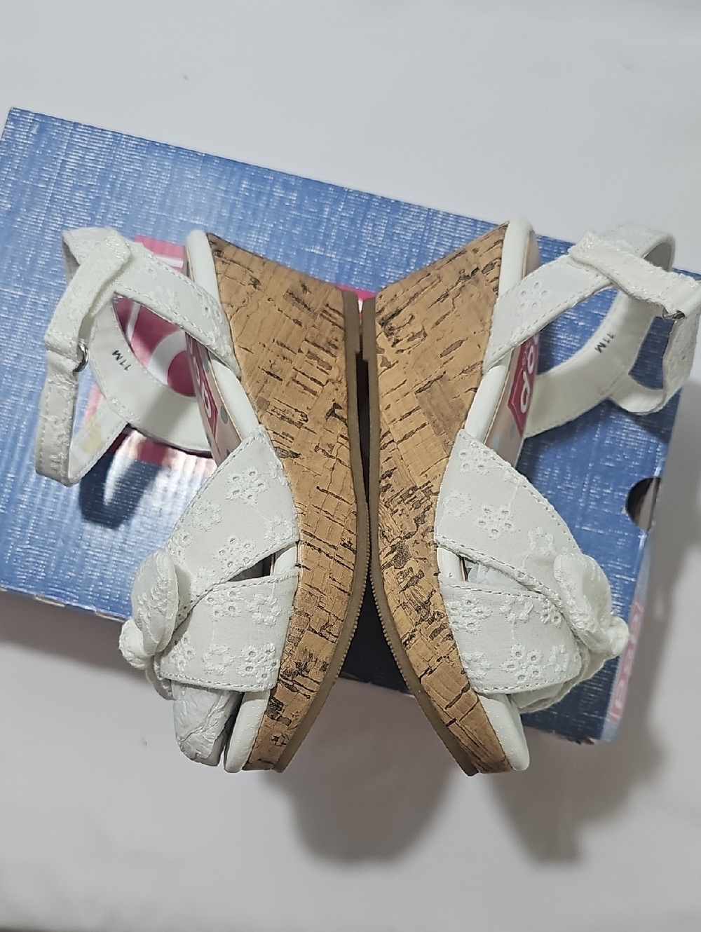 Pop Little & Big Friendly Wedge Girls Sandals. Size 11  (602) - Picture 7 of 12